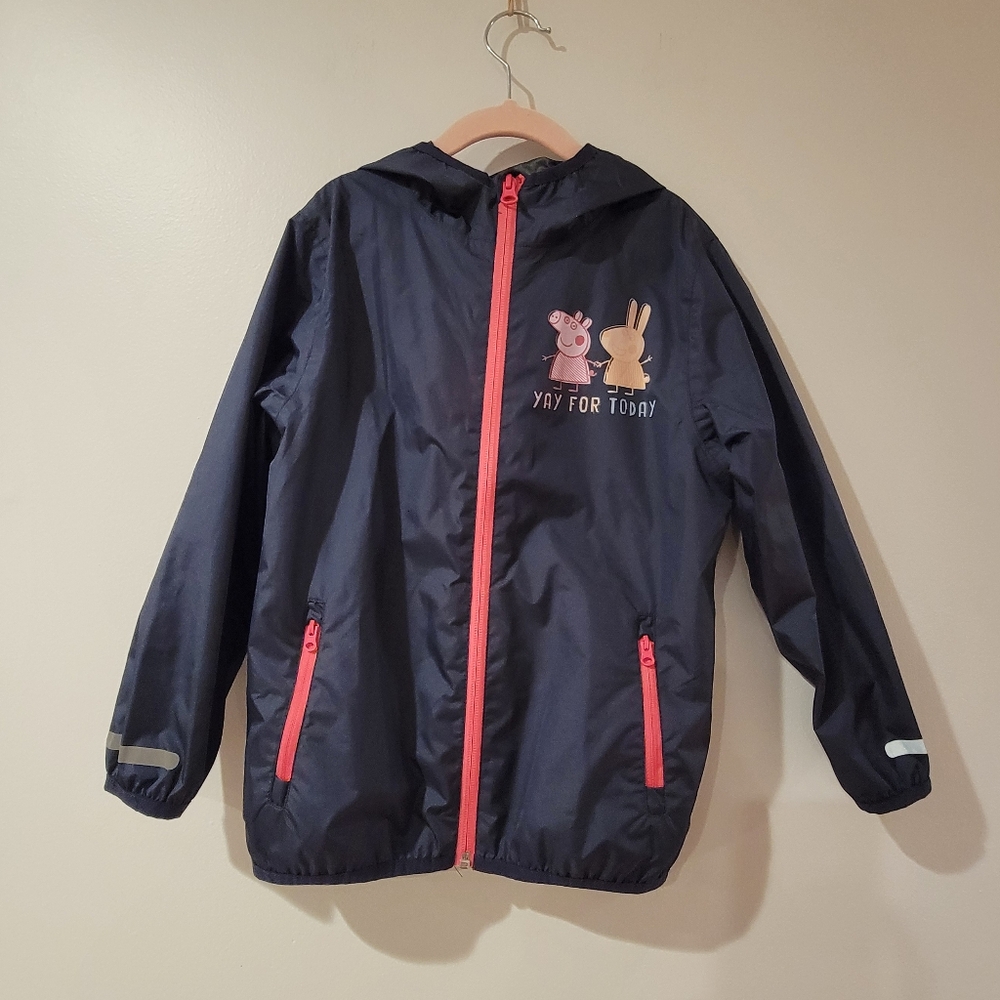 Peppa Pig Lightweight Hooded Rain Jacket Size 4-6 Years Old